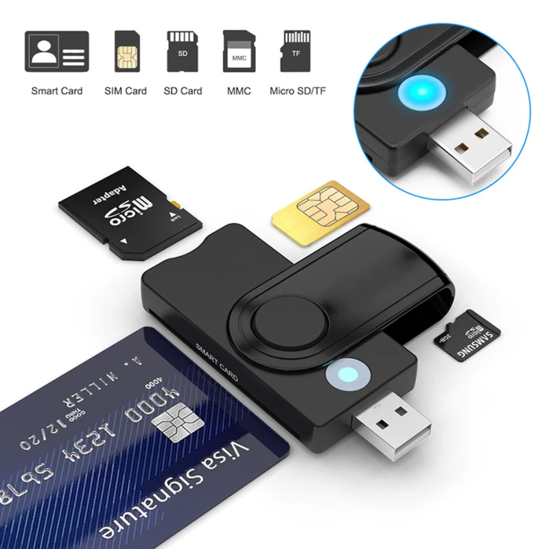 Home Assistant Sd - Lector de tarjetas inteligentes USB 3,0