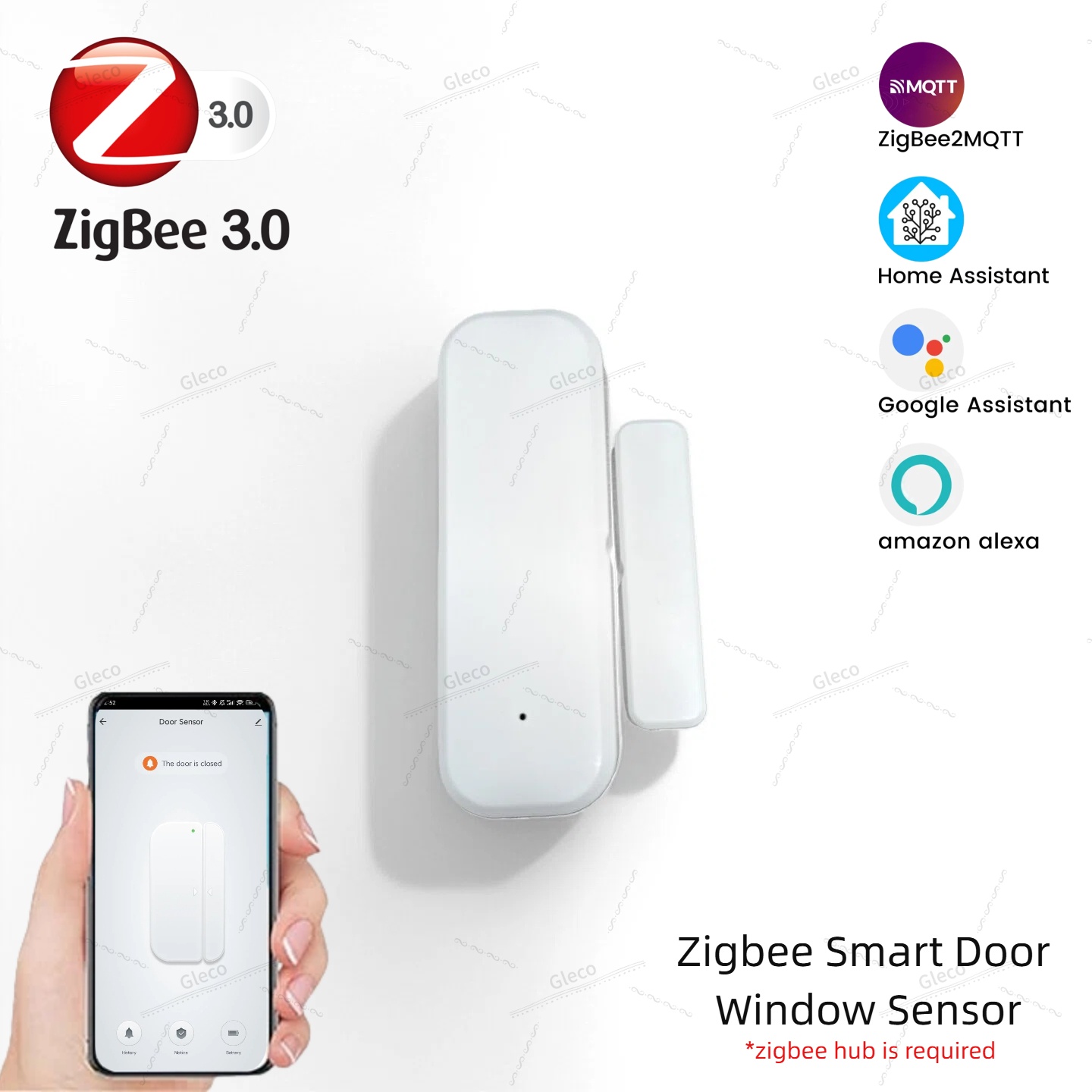 Home Automation Ideas - Sensor de puerta y ventana Zigbee,