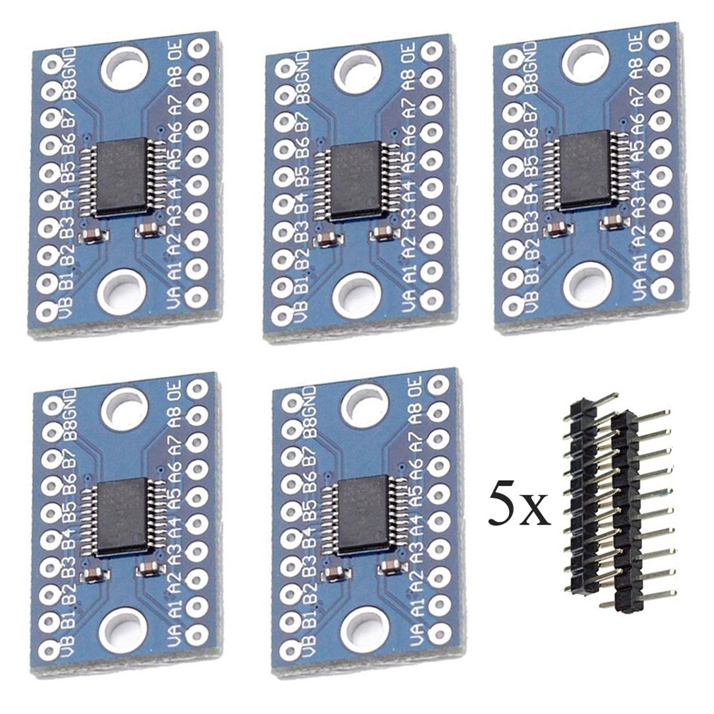 Level Shifter 3.3V - 5 unidades de TXS0108E, convertidor de
