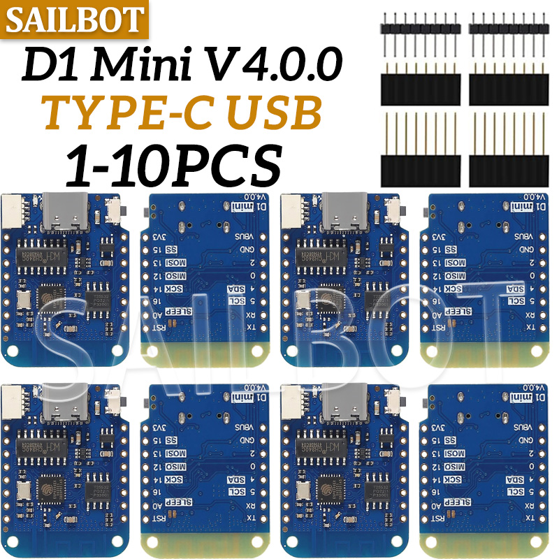 1-10 Uds WeMos D1 Mini ESP8266 - Esp8266 Nodemcu Board reseña y precio