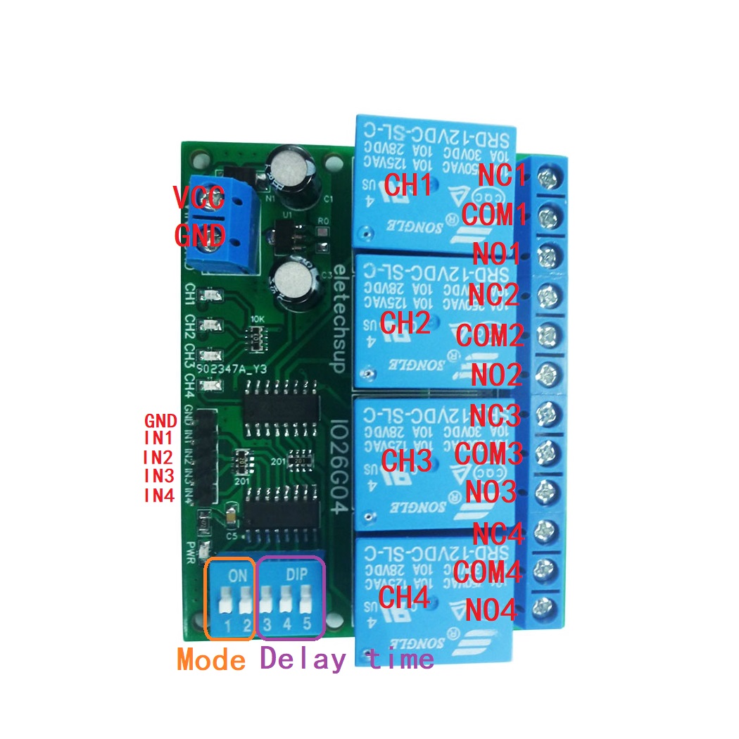 1 Uds 4ch DC 5V 12V 24V interr - Shelly Relay Module reseña y precio